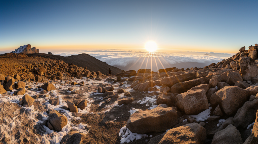 Verschillende looproutes Kilimanjaro